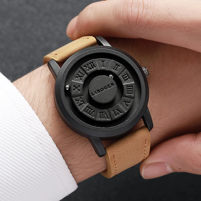 2/3PCS Fashion Roma Dial Men Quartz Watches Casual Leather Strap Wrist Watches Male Clock Reloj Hombre（Without Box）