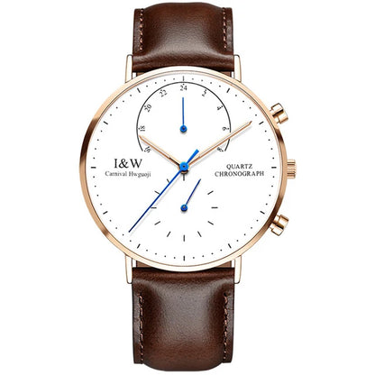 Carnival Brand Luxury Watches for Man Fashion Waterproof Rose Gold Silver Military Clock Men Quartz Wristwatches Reloj Hombre