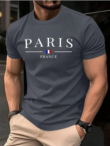 Summer Daily Man Short Sleeve T-shirt Clothing Letter Print T-shirts Top 2025 Plus Size Casual Men's Sports O-neck T Shirts