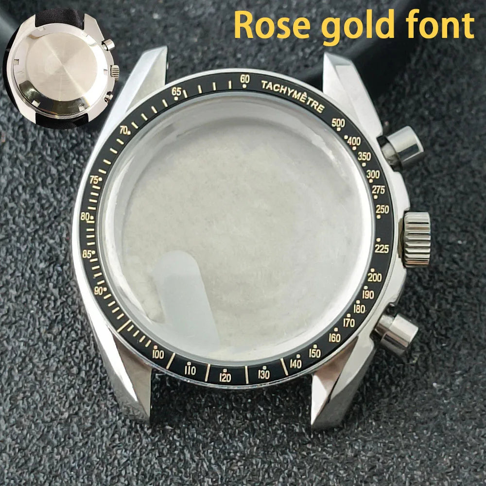 39.7mm MoonSwatch Chronograph Watches Stainless Steel Case Fit VK63 Movement Accessories Sapphire Glass Watch 20mm Strap Moon