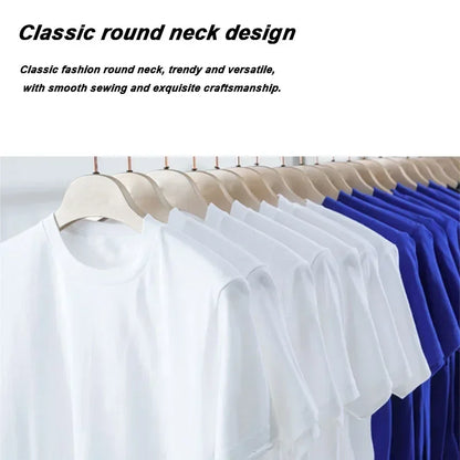 Men's T-shirt High Quality 100% Cotton Funny I‘m Thinking Printed Casual Loose Streetwear Cool Men T Shirt O-neck Male Tops Tees