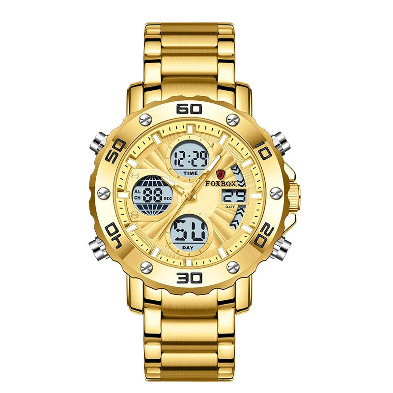 LIGE Watches For Men Luxury Brand Sport Quartz Wristwatch Waterproof Military Digital Clock Steel Men Watch Relogio Masculino