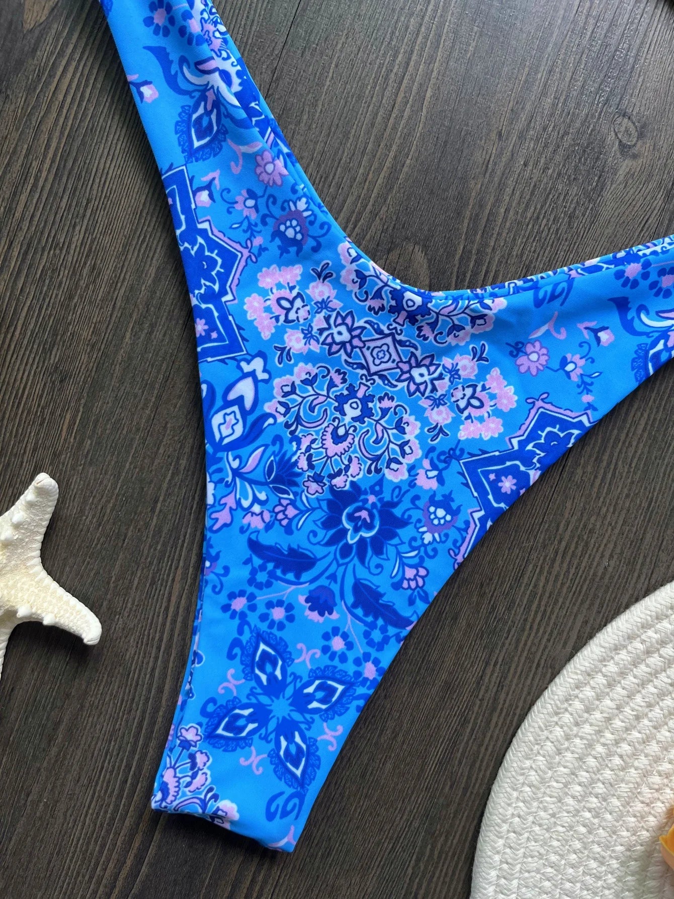 Sexy Colorful Floral Printed Bandeau Bikini Female Swimsuit Women Swimwear Two-pieces Bikini set Bather Bathing Suit Swim Lady