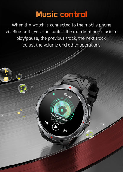 LIGE New 1100mAh Battery Smart Watches For Man Outdoor Sport LED Flashlight Compass Men’s Smartwatch Bluetooth Call Men Watches