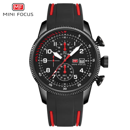 MINI FOCUS Electronic Quartz Mens Watches Auto Date Wristwatch Water Resistant Clock Gift for Men relogio masculino 0379G