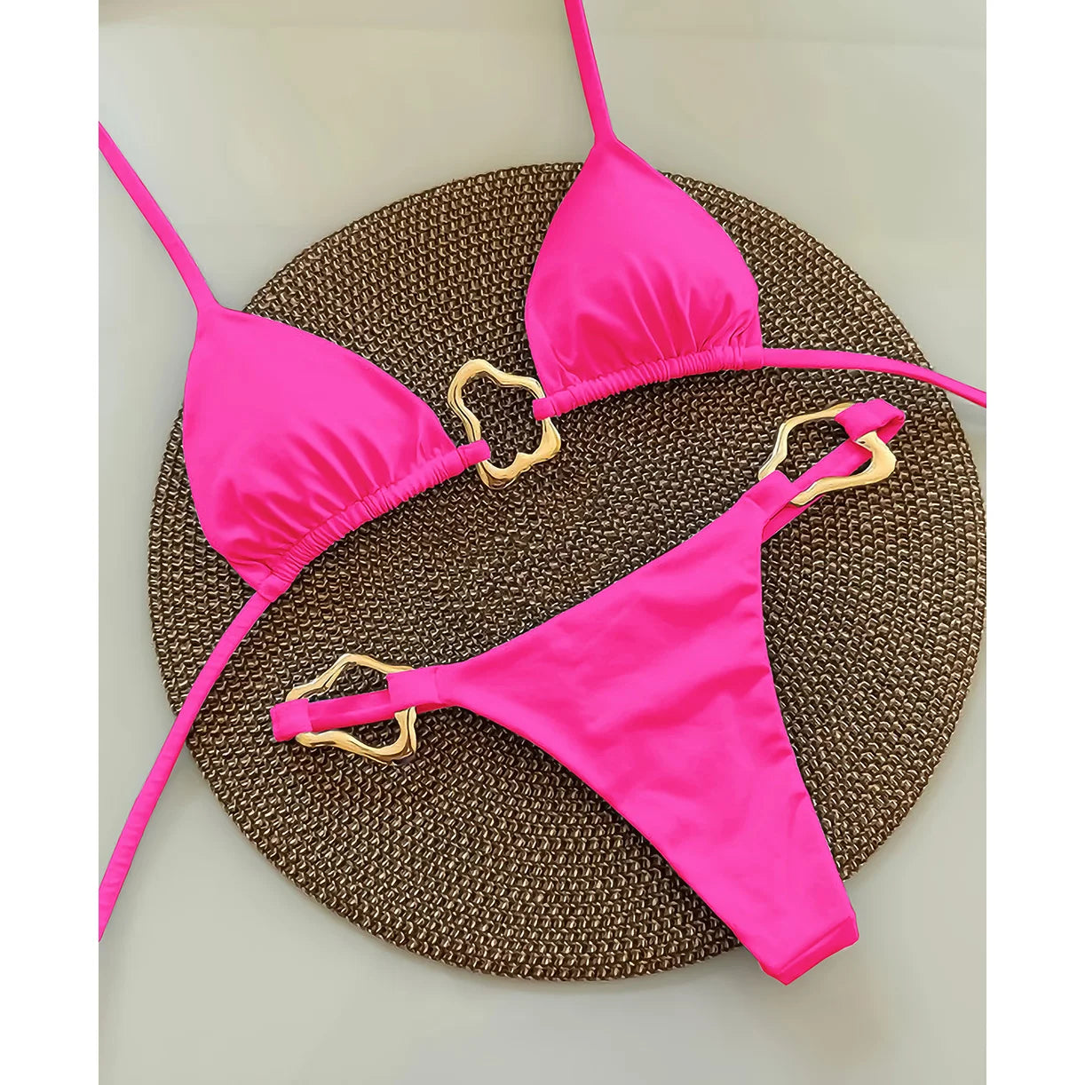 Sexy Halter Micro Bikini 2025 Women Swimsuit Solid Swimwear Thong Bikinis Set Brazilian Beach Wear Bathing Suit Biquini Female