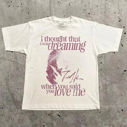 Rapper Frank Retro Graphic T Shirt Men's Hip Hop Ocean Album Clothing T-Shirts Y2k Unisex Blond Fashion Oversized Cotton T-shirt