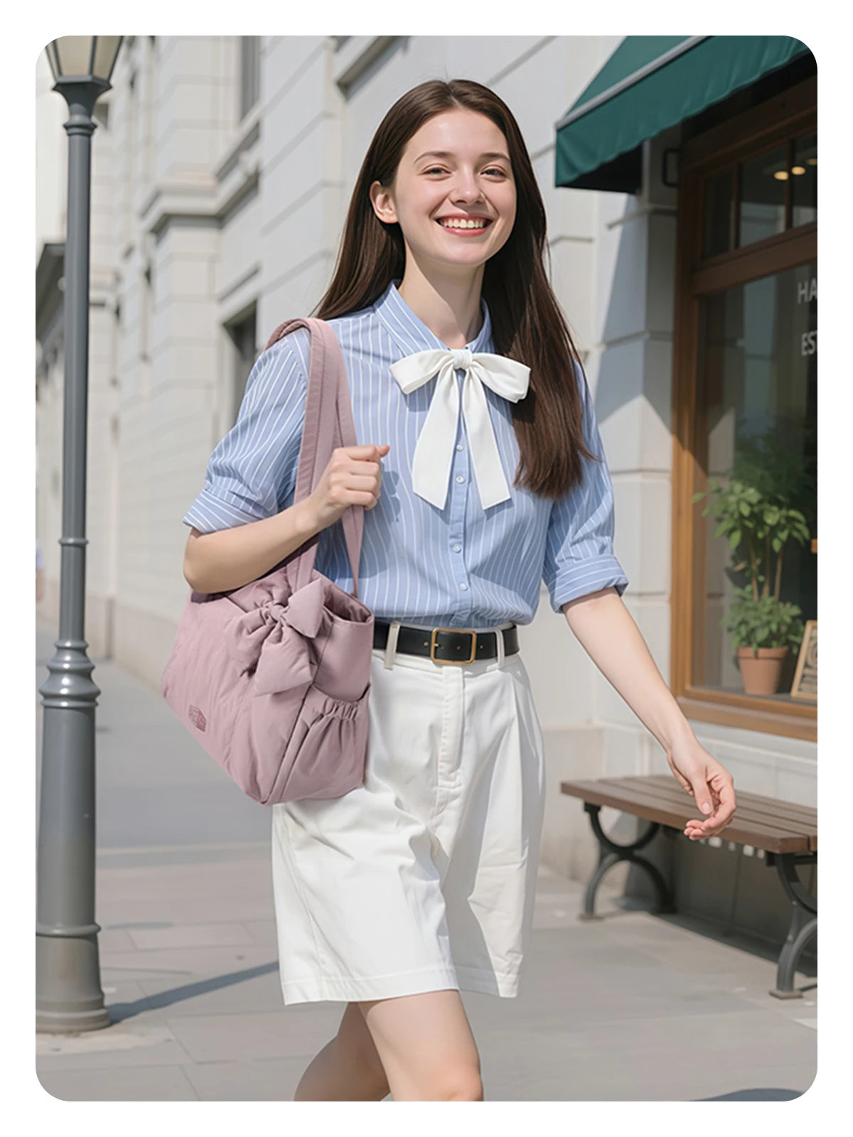 BAGSMART Versatile Travel Tote Bag Women Commuting Bag Multiple Pockets Messenger Handbag College School Shoulder Bag