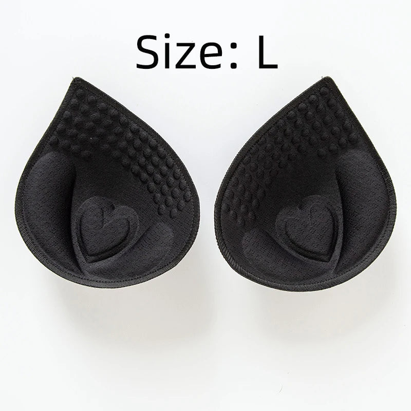 Women Sexy Breast Insert Push Up Bra Enhancer Swimsuit Bikini Pad Removeable Foam Chest Accessories Swimsuit Thickness 4/5/6cm