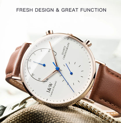 Carnival Brand Luxury Watches for Man Fashion Waterproof Rose Gold Silver Military Clock Men Quartz Wristwatches Reloj Hombre