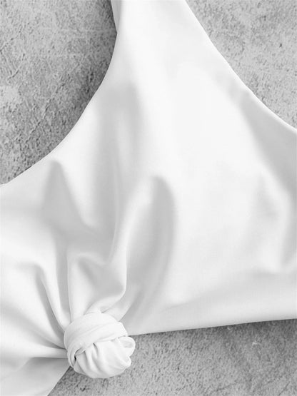 Sexy Micro Bikini 2026 Women Swimsuit Scoop Neck Striped Swimwear Knot Bow Fringe Summer Beachwear Bathing Suit Push Up Biquini