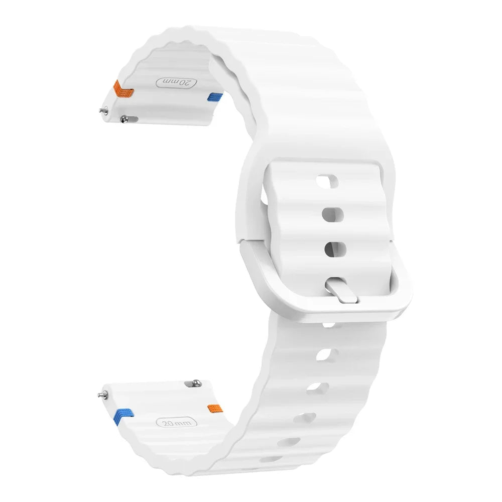 22mm Watch Strap For Xiaomi Watch 2 Pro S4 sport S3 S2 S1 Active/Mi Watch color 2 Smartwatch Watches Band Silicone Wave Bracelet