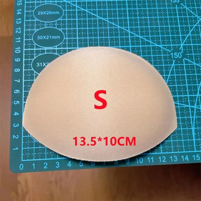 4Pair.Large Size Breathable Thin Sponge Chest Pad Soft Skin Friendly Sweat Absorbing Summer Dress Swimsuit Chest Cup