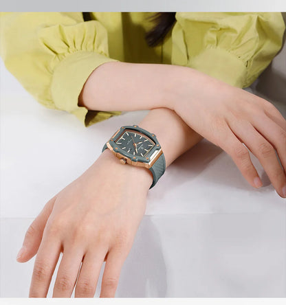 NAVIFORCE Elegant Ladies' Watch Fashion Luminous Pointer 3ATM Waterproof Calendar Display Silicone Strap Women's Quartz Watches