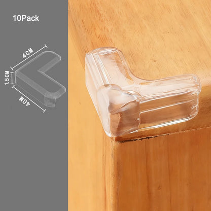 4Pcs/10PCS Children Baby Safety Silicone Protector Table Corner Edge Protection Cover Children Anticollision Edge Guards