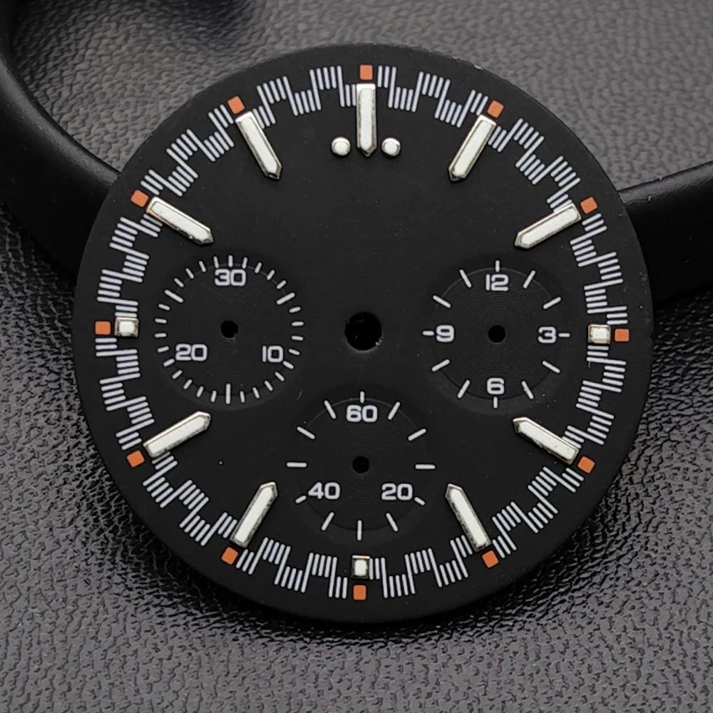 39.7mm MoonSwatch Chronograph Watches Stainless Steel Case Fit VK63 Movement Accessories Sapphire Glass Watch 20mm Strap Moon