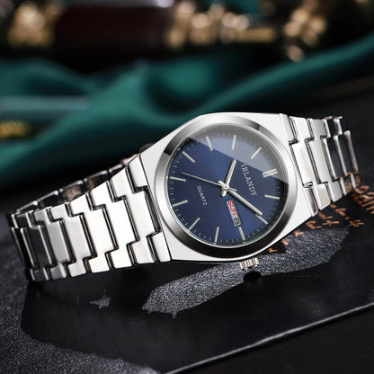 Luxury Men Business Watches Calendar Quartz Wristwatches For Mens Clock Reloj Hombre（Without Box）