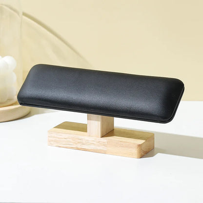 1Pc Wooden Watches Display Stands Base Watch Necklace Bracelet Organizer Rack Bangle Scrunchie Headband Showcase Stands