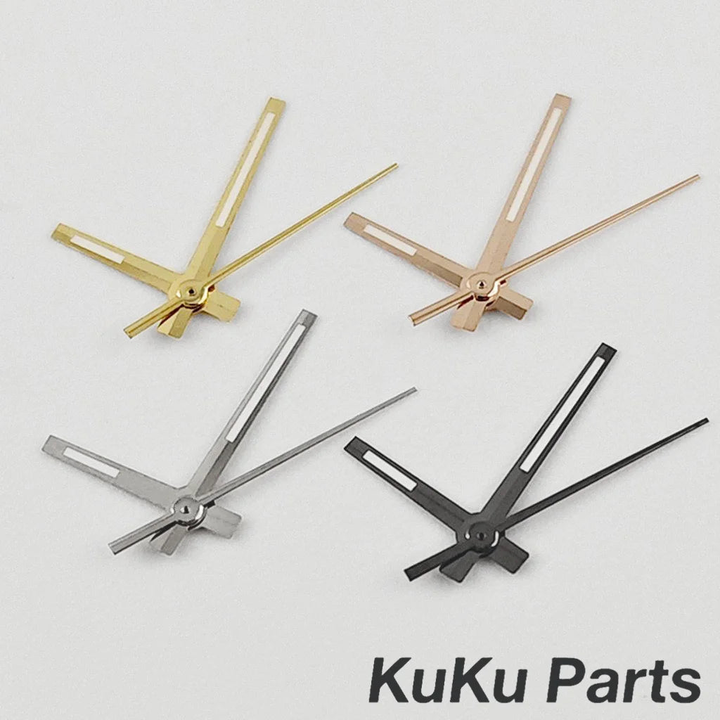 High Quality NH35 Hands Green Luminous Silver Gold Watch Needles For NH34 NH35 NH36 NH38 NH70 Watches Pointers Log Watch Hands