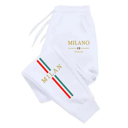 2025 Hot Sale Milan City Printed Jogger Pants Men Women Autumn Winter Casual High Quality Outdoor Running Sports Casual pants