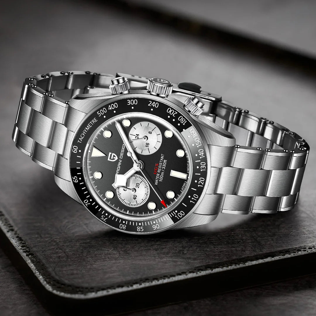 2026 New PAGANI DESIGN Panda Men's Watches Luxury Quartz Chronograph Waterproof AR Sapphire Mirror Sports Watch For Men Luminous