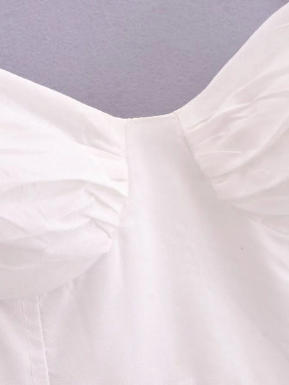 Ashgaily White Dress Women Halter Cotton Long Dress Lace Elegant Party Outfits Ladies Sexy Club Clothes