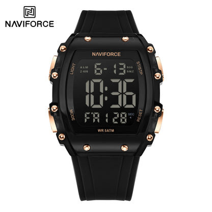 NAVIFORCE Fashion Student Watches Electronic LED Digital Watch for Men Watch Waterproof Sport Multifunctional Alarm Clock Man