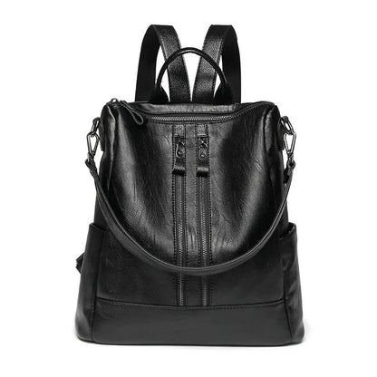 Backpack 2025 Autumn and Winter New Korean Style Trendy Casual Fashion Soft Leather Bag Multifunctional New Women's Bag