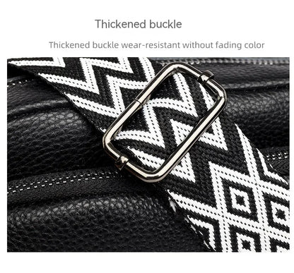 Women Crossbody Bag Multi Space Fashion Design Sense Large Capacity PU Material Lightweight Single Shoulder Bag