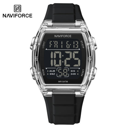 NAVIFORCE Top Brand Luxury Mens Watches Alarm Stopwatch LED Digital Backlight Display Waterproof Sport Watch Men Montre Homme