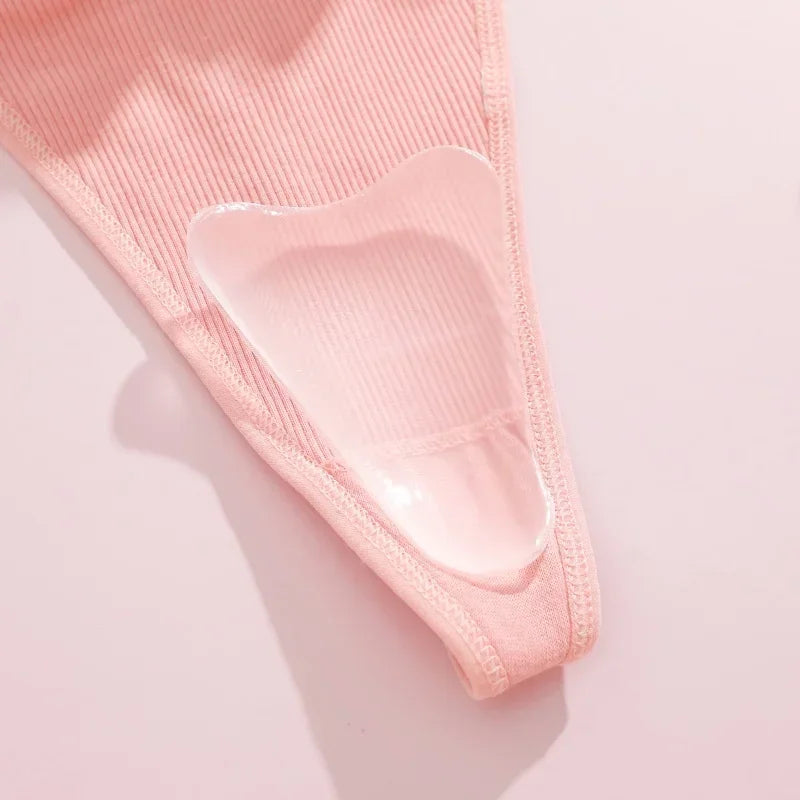 Women Invisible Concealer Panties Silicone Reusable for Swimsuit Underwear Camel Toe Leggings Privacy Stickiness Self-Adhesive