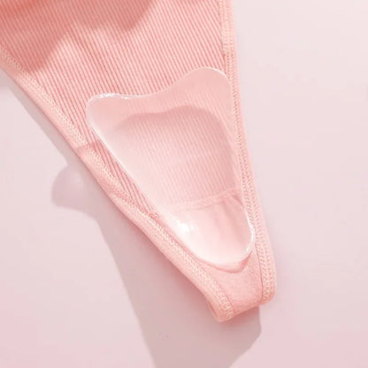 Women Invisible Concealer Panties Silicone Reusable for Swimsuit Underwear Camel Toe Leggings Privacy Stickiness Self-Adhesive