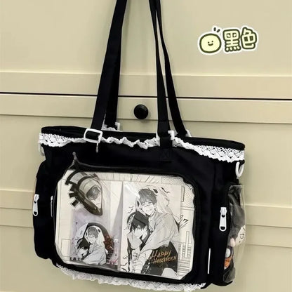 Ballet Girl Has A Large Appetite Itabag Japanese Two-Dimension Single Shoulder Cross Body Goods Bag Gift For Friends
