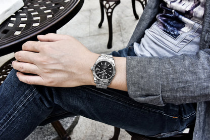 PAGANI DESIGN Watches Luxury Diamond Dial Mechanical Watch For Men Top NH35 Movt Sapphire Glass Stainless Steel Waterproof Watch