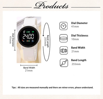 Couple Watches LED Digital Watch for Men Women Sports Army Military Silicone Watch Electronic Clock Hodinky Reloj Hombre