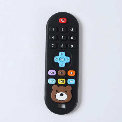 Children's Silicone Remote Control Teether Baby Oral Appetite Period Soothing Remote Control Teething Bite Gum Anti-Eating Toys