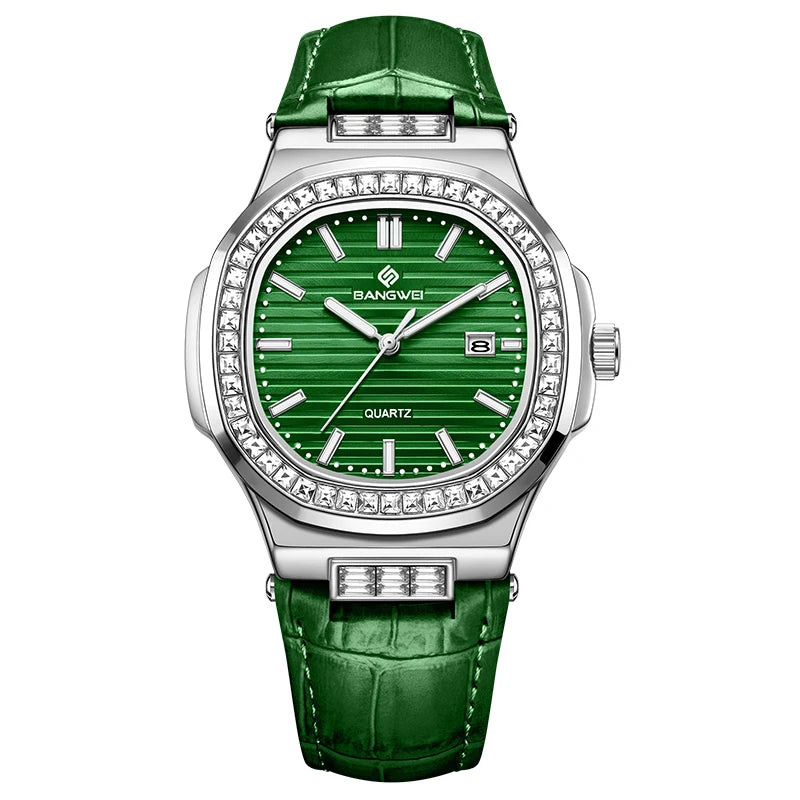 LIGE New Fashion Date Couple Watches 30M Waterproof Luminous Valentine's Day Gift Stainless Steel Watch Men Women Quartz Watch