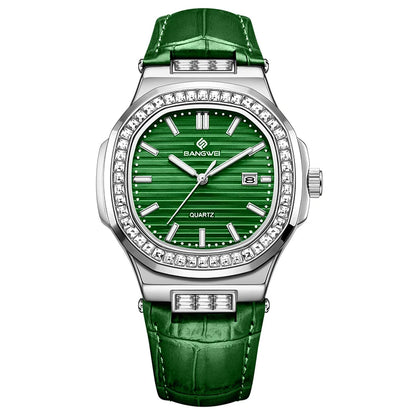 LIGE New Fashion Date Couple Watches 30M Waterproof Luminous Valentine's Day Gift Stainless Steel Watch Men Women Quartz Watch