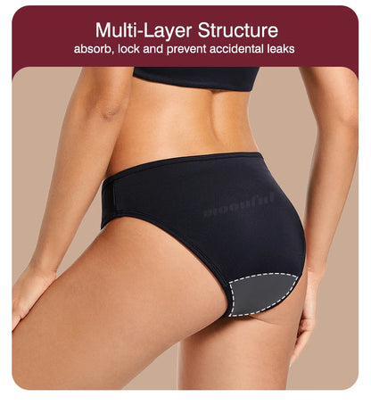 Menstrual Swimsuit Women Period Swimwear Leak Proof Beach Menstrual Bikini Woman Menstruation Panties Girl Absorbent Swim Bottom