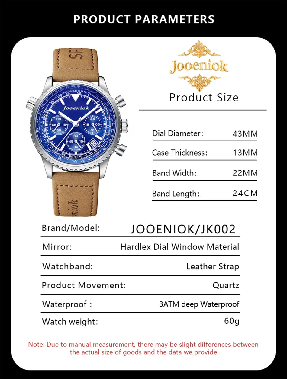 2026 New Top Luxury Man Wristwatch Sport Fashion Leather Quartz Watch For Men Chronograph Date Waterproof Luminous Men's Watches