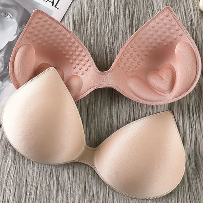 2026 New 1Pair Women Summer Swimsuit Padding Inserts Sponge Foam Bra Pads Chest Cup Breast Bra Bikini Insert Chest Pad