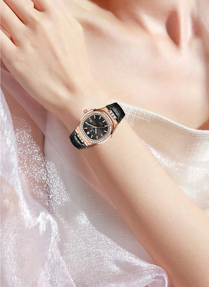 LIGE New Fashion Date Couple Watches 30M Waterproof Luminous Valentine's Day Gift Stainless Steel Watch Men Women Quartz Watch