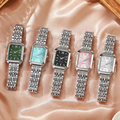Elegant Rectangle Women Watches Fashion Analog Quartz Wristwatches Reloj Mujer Girls Clock Gift（Without Box）