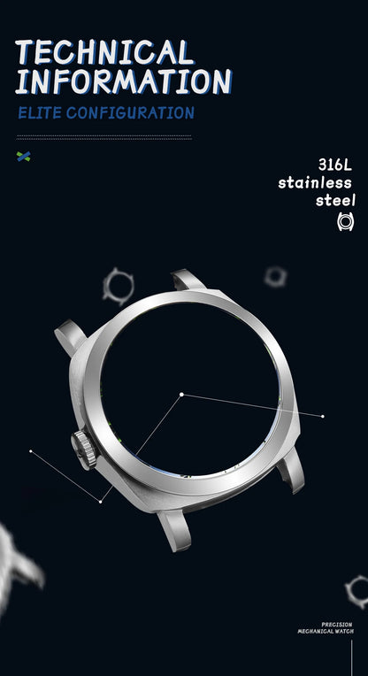 SEAKOSS GMT Diving Automatic Mechanical Watches Men 1963 ST2557 Seagull Movement 316L Super Luminous Calendar 10Bar Wristwatches