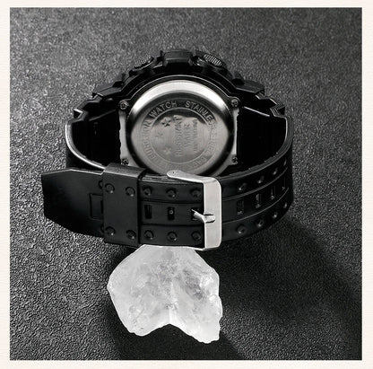 Cool Luminous Men Sport Watch High End Silicone Strap Military Wrist Watch Led Calendar Waterproof Digital Watches