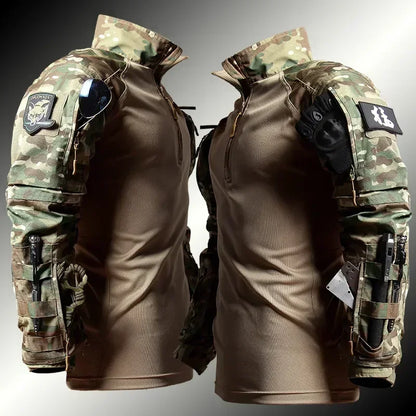 Tactical Suit Men Airsoft Hunting Clothes Paintball Military Uniform Assault Hiking Shirts Special Forces Sets Outdoor Pants