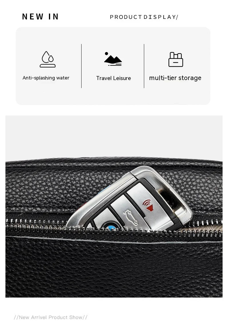 Women Crossbody Bag Multi Space Fashion Design Sense Large Capacity PU Material Lightweight Single Shoulder Bag