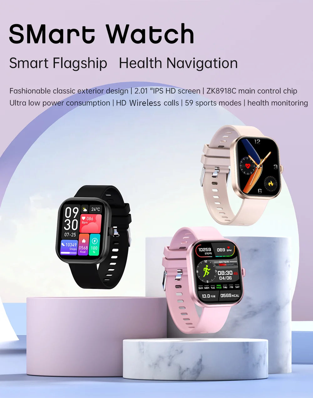 LIGE Fashion Smart Watches Women Bluetooth Call Women‘s Health Monitor Heart Rate Blood Pressure Fitness Digital Smartwatch Men