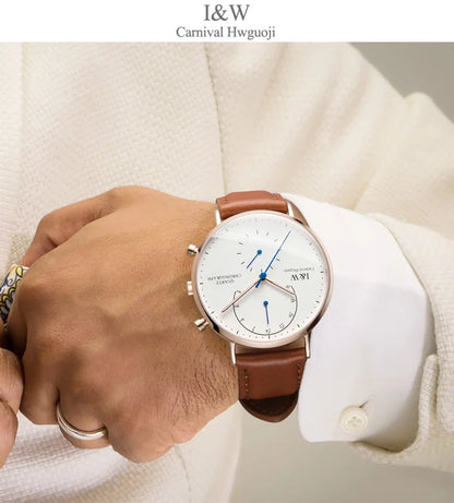 Carnival Brand Luxury Watches for Man Fashion Waterproof Rose Gold Silver Military Clock Men Quartz Wristwatches Reloj Hombre