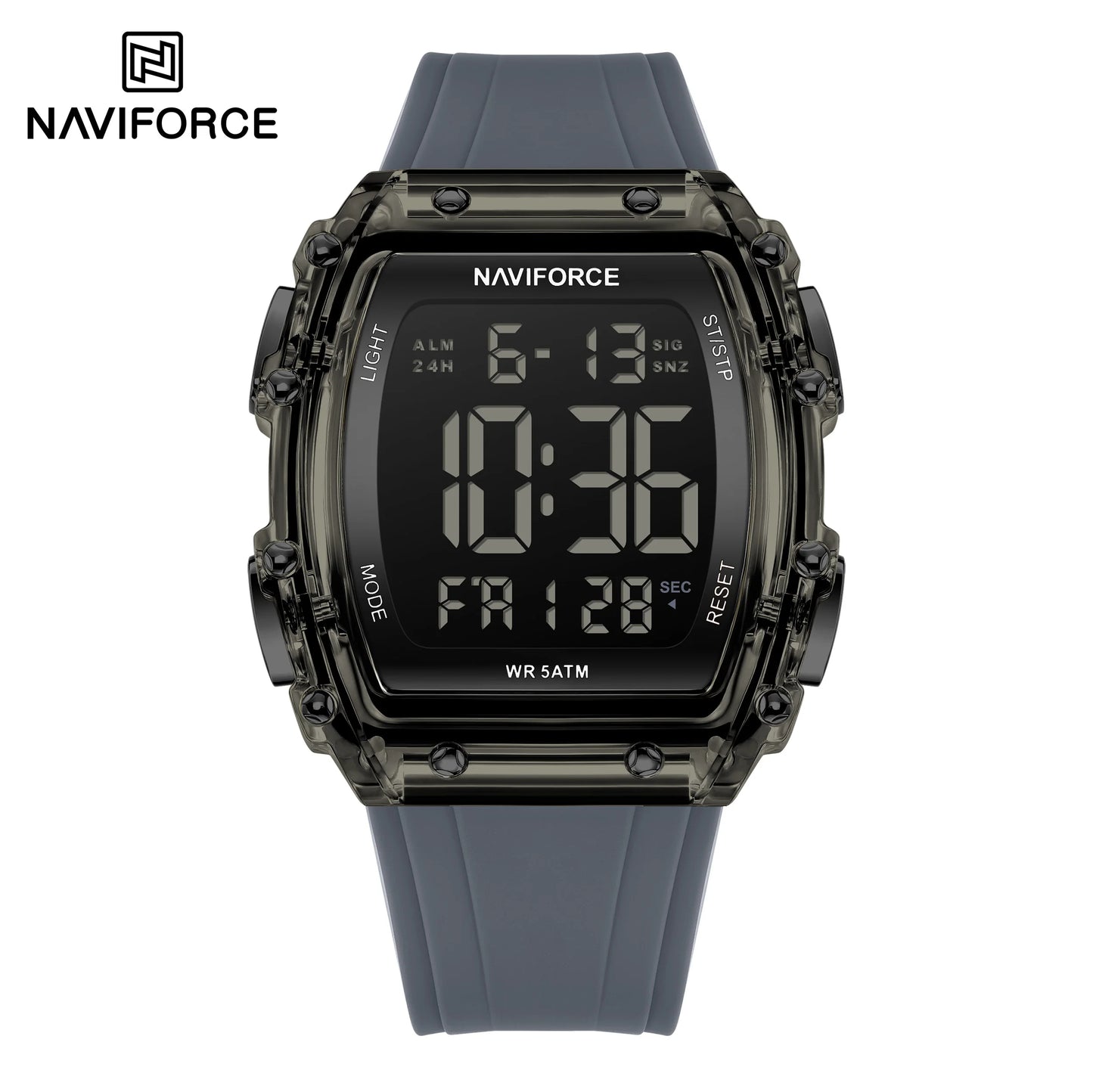 NAVIFORCE Fashion Student Watches Electronic LED Digital Watch for Men Watch Waterproof Sport Multifunctional Alarm Clock Man